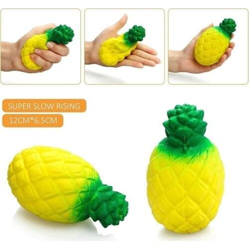Kawaii Pineapple Fruit Squishy Jumbo Simulation Fruit Fragrance Slow Rising Queeze Toys Cute Squishies Pineapple