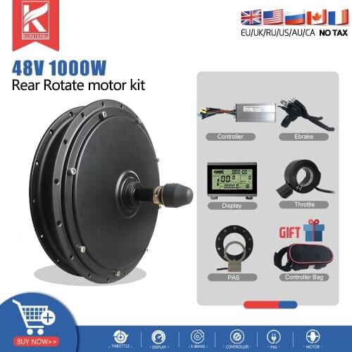 Electric bike Hub Motor kit 48V 1000W Rear Rotate Wheel Hub Motor Kits For 20-29 Inch700C Wheels Electric Bicycle Conversion Kit