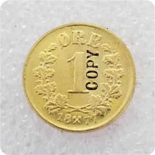 1877,1878,1885 NORWAY 1 Ore COPY COINS
