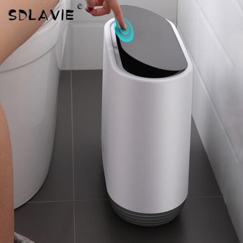 10L Trash bin Basket Narrow Type Trash Can Toilet Waste Dustbin Multifunction Garbage Bucket Bathroom Kitchen Accessories