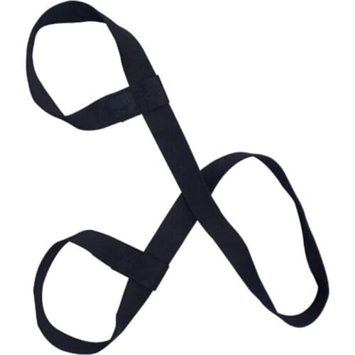 Yoga Mat Strap Carrying Sling Durable Cotton Fitness Yoga Mat Binding Belt Tie black Portable