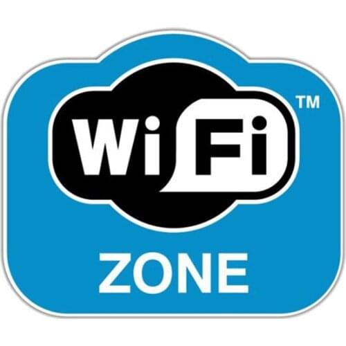 LLY-1175 Creative Car Sticker WiFi Zone Internet Modeling Decals PVC Fashion Auto Window Bumper Accessories Waterproof Decal