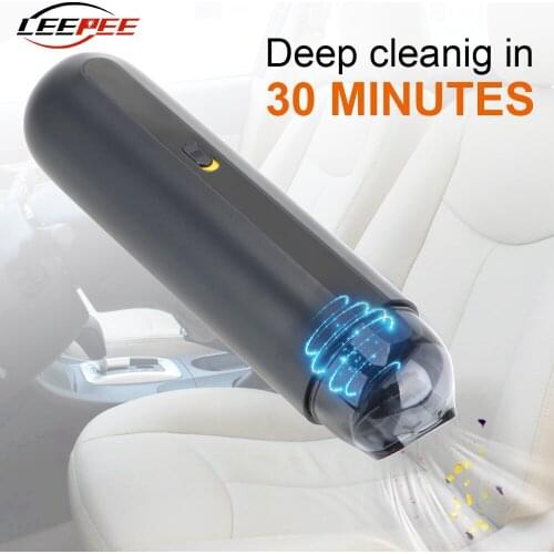 LEEPEE 5000Pa Capsule Fashion Car Vacuum Cleaner Wireless Handheld Portable Cleaning Tools Auto Accessories Universal Household