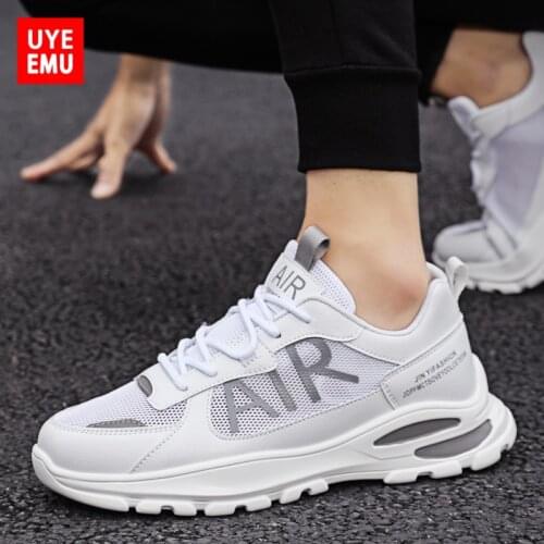 UYEEMU Mens Shoes 2021 New Trend Wild Summer Breathable Thin Sports Casual Hollow Mesh Student Running Shoes Size 39-44 #Z677