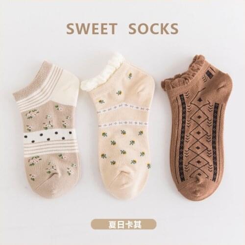 New Socks Women Summer Cotton Brown Squirrel High Quality Harajuku Japanese Fashion Kawaii Girls Cute Ankle Crew Socks