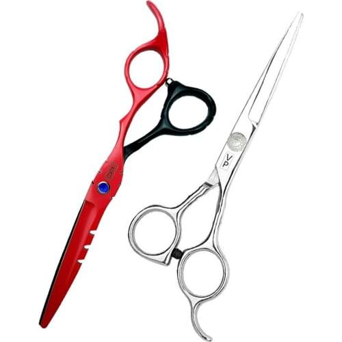 6.0 Inch Hair Cutting Scissors Japanese Steel 440c Professional Hairdressing Scissors Barber High Quality Shears Set