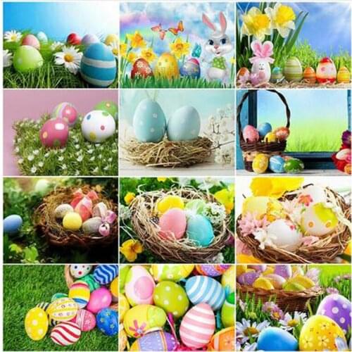 Full Square Diamond Painting Easter Eggs Cross Stitch Diamond Embroidery Sale Home Decor Diamond Mosaic Handicraft Art C564