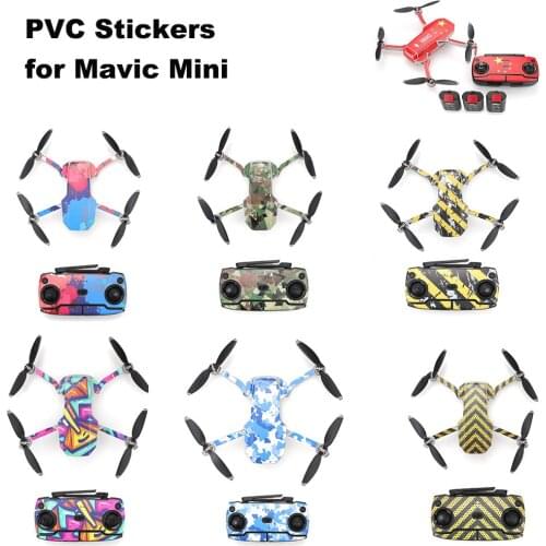 Full Cover Skin PVC Stickers for Mavic Mini Drone Accessories Protective Film Waterproof Scratch-proof Decals Colorful Stickers