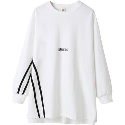 Teen Girls Casual Sweatshirt Autumn 2020 New Children Fashion Printed Sweatshirt Kids Girls Cotton Long Style Sweatshirt, #1089