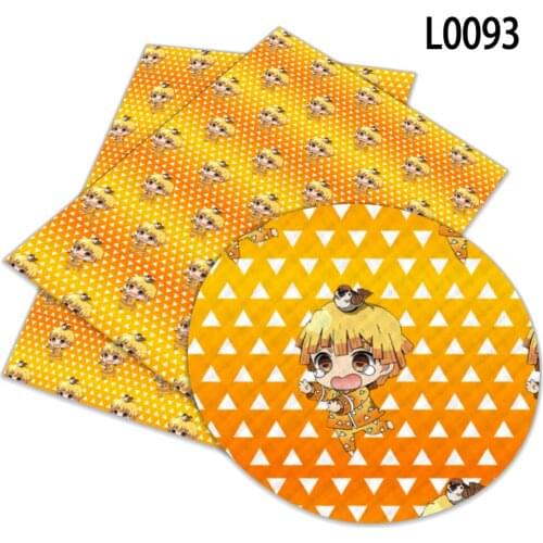 30cm x 136cm Japanese style printed faux leather DIY earrings wallet purse bow