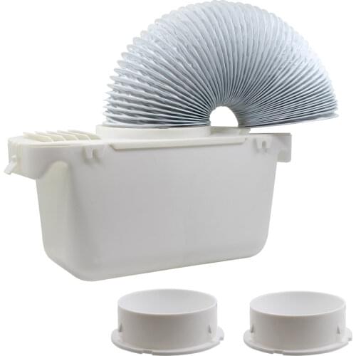 Universal Tumble Dryer Condenser Kits Vent Hose Ventillation Kit Box Part With 6' Hose PVC Flexible Stretch Hose Exhaust Duct