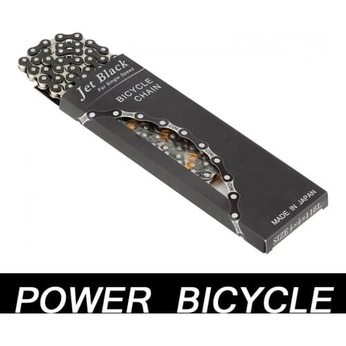 Japan Izumi Jet Black Sprockets Bicycle Chain Track Single Speed Fix Gear Freewheel Mountain Bicycle Bike Chain Fixed Sprocket