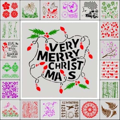 24 Styles Flower Fondant Cake Embossed Mould Wedding Baking Accessories Stencil Spraying Die Cake Decorating Tools