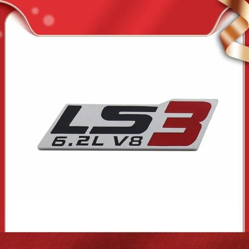 3D Premium LS3 6.2L V8 for Corvette Camaro SS Pontiac G8 GXP C6 ZR1 car Hood Fender trunk Rear Bonnet Decal Emblem Badge Sticker