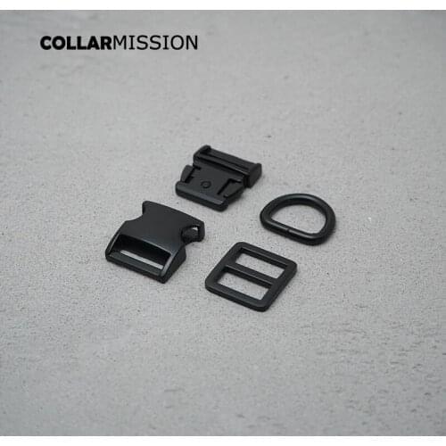 50pcs/lot (metal buckle+Tri-Glid+D ring/set)20mm metal plated buckle for bag webbing DIY dog collar accessories 8 colours