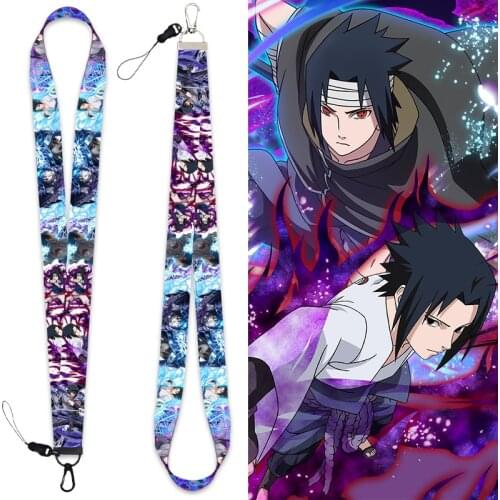 Anime Sasuke Ninja Lanyard Keychain Peripheral Pendant Detachable Hand Strap Wristband