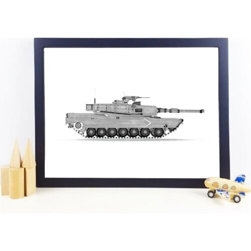 Army Tank Print Boys Gifts Poster Transportation Decor Army Vehicles Watercolor Wall Art Canvas Painting Kids Toddler Room Decor