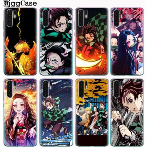 Anime Demon Slayer Kimetsu no Yaiba Phone Case for Coque Huawei P8 P9 Lite 2017 P10 P20 P30 Lite Pro Cover Fundas Soft TPU Shell