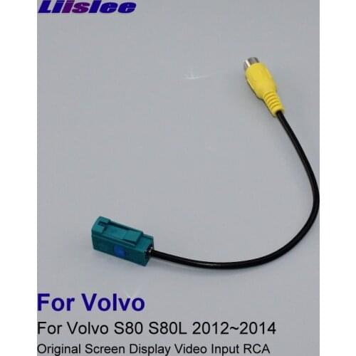 Liislee For Volvo S80 S80L 2012~2014 Original Video Input Switch RCA Adapter Rear View Camera RCA Connector Adapter Wire Cable