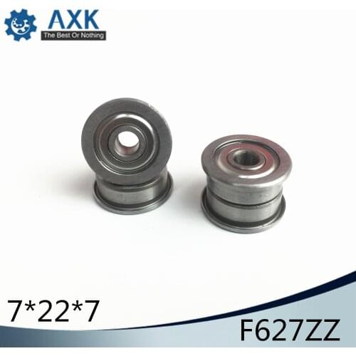F627ZZ Flange Bearing 7x22x7 mm ABEC-1 ( 10 PCS ) Flanged F627 Z ZZ Ball Bearings