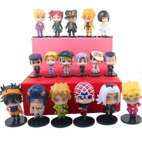 Anime JoJo Bizarre Adventure Figure Kujo Jotaro Figurine Josuke Kakyoin Noriaki PVC Action Figures Model Dolls Toy 5-7pcs/set