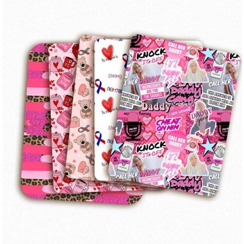 Polyester Cotton Fabrics Sewing Fabric Heart Love Printed Sheets Dress Making Handmade Masks DIY Crafts Supplies 45*145cm 1pc