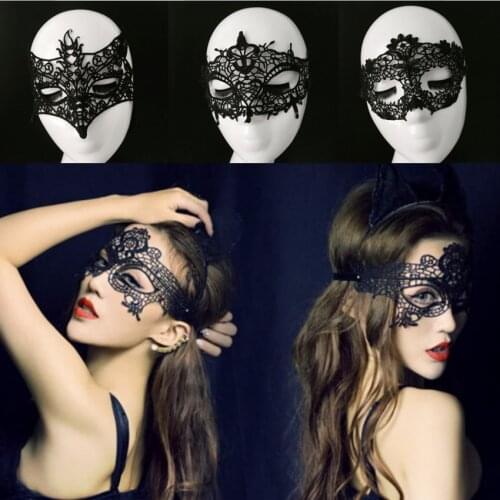 Women Sexy Jewelry Mask Hollow Lace Masquerade Eye Face Mask Princess Prom Party Props Christmas Halloween Masquerade Costume