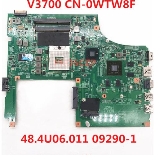 High quality For DELL Vostro 3700 V3700 Laptop motherboard CN-0WTW8F 0WTW8F WTW8F 48.4RU06.011 09290-1 100% full Tested