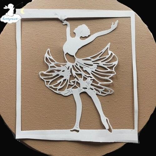 Bunnymoon Dancer Metal Cutting Dies 3D DIY Scrapbooking Carbon Sharp Craft Die Photo Invitation Cards Decoration