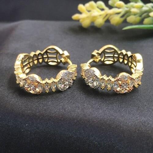 Vanifin Fashion Jewelry Stylish Distinctive Horseshoe-shaped gold ingot Micro Plated Party Earrings Anniversary Daily Best Gift