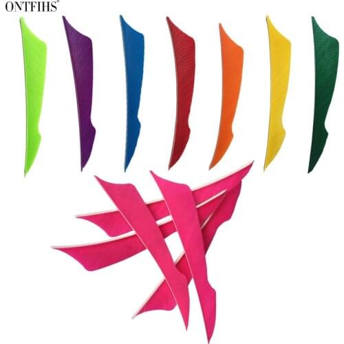50 Pcs ONTFIHS 4" Sting Arrrow Feather Fletching Arrow Accessories Fletches Feathers Archery Diy Hunting