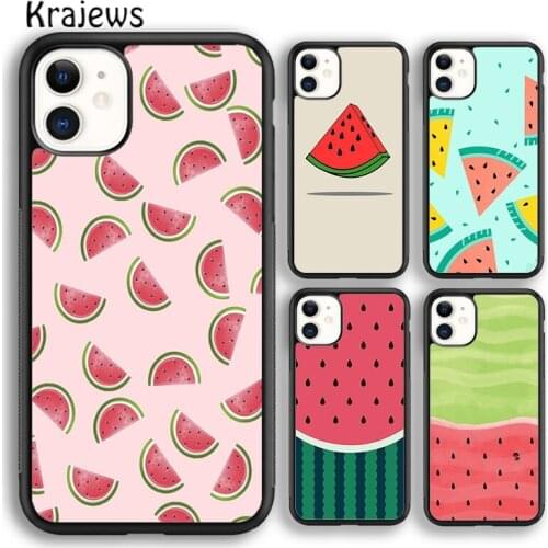Krajews Fruit watermelon melon Newest Phone Case Cover For iPhone 5s SE 6s 7 8 plus X XS XR 11 12 pro max Samsung S7 S8 S9 S10