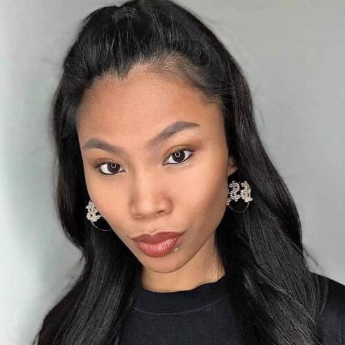 2021 New Metal Letter Boss Crystal Hoop Earrings for Women Fashion Vintage Geometric Hollow Dangle Earring Female Ear Jewelry