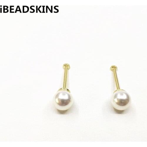 New arrival! 32x10mm 100pcs/lot zinc Alloy With imitation pearl charm for earrings accessories,Earring parts,jewelry making DIY