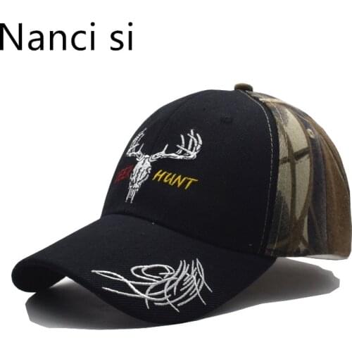Nanci si Hunting Style Woodland Army Green Camouflage Baseball Hat Cap Deer Hunt Cap Casquette Camo Hat Dad Hat For Men Women