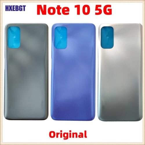 Original New For Xiaomi Redmi Note 10 5G New Back Cover Housing Door Rear Chassis Battery Case Lid Smartphone Parts