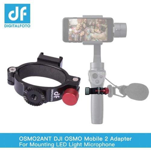 ANT Adapter Ring with Cold Shoe for DJI OSMO mobile 2 OSMO 3 Gimbal Mounting Microphone/LED Light/Monitor Filmmaker