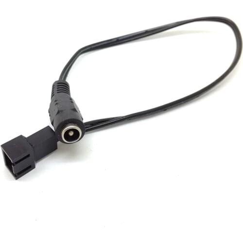 PC 3pin /2pin fans male to 5.5mm x 2.1mm female DC Power cable 12v 9v 5v for fans moden Route camera new