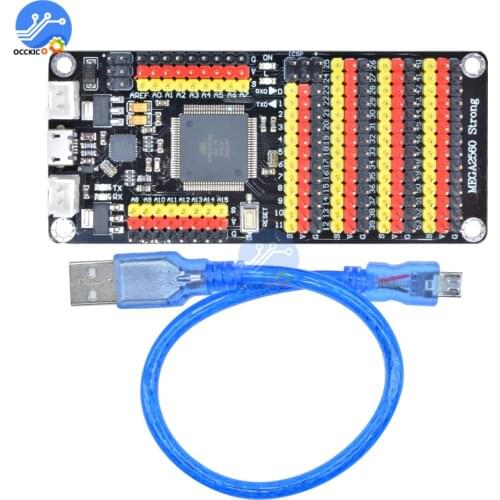 DM Strong Series ATMEGA16U2 ATMEGA2560 Microcontroller Expansion Module Programming Board for Arduino MEGA2560 R3 With USB Cable