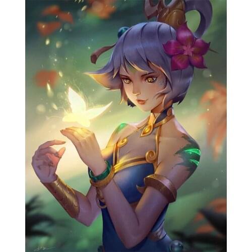 Full Square/Round 5D Diy Diamond Painting Eclipse Neeko 3D Diamond Embroidery Cross Stitch Flower Handmade Mosaic Home Decor