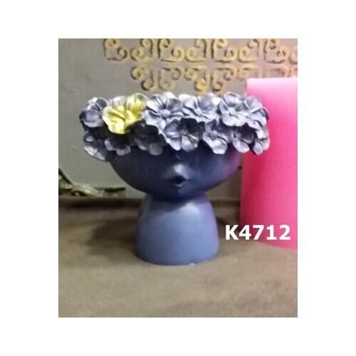 Flower pot silicone mold