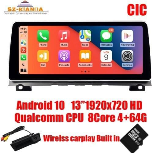 In Stock 12.3"HD 1920X720 Android 10.0 Car Radio GPS For BWM F01/F02 7 Series CIC NBT Car Multimedia System 8Core 4G+64G CarPlay
