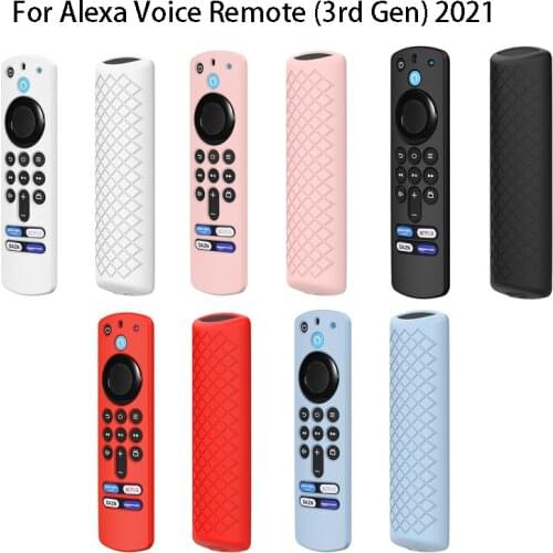 Hot！Protective Silicone Case For Alexa Voice Remote 3rd Gen 2021 Remote Control Cover Shockproof Remote Customized Cutting