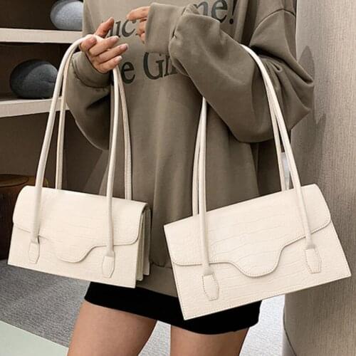 Pattern Square Crocodile Armpit bag 2021 Fashion New Quality PU Leather Womens Designer Handbag High capacity Shoulder Bags