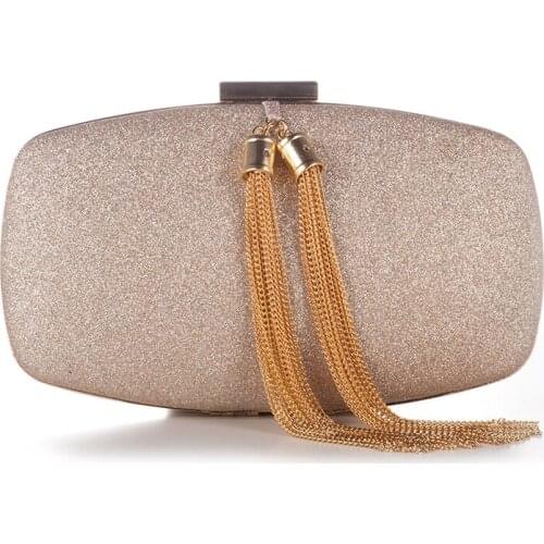 Ladies Tassel Metal Clutch XIYUAN Evening Bag Daily Clutches Women Dinner Purse Luxury Female Party Clutch Mini Shoulder Bags