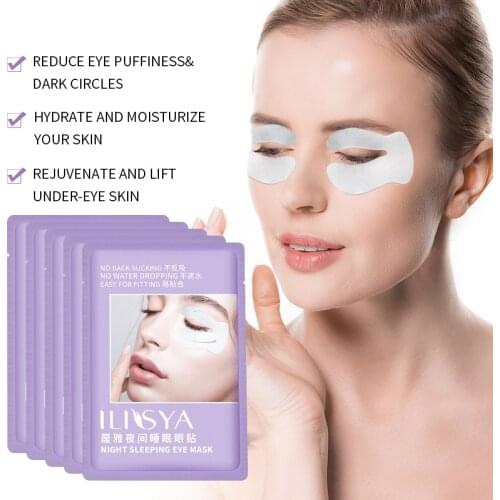 5pcs- C-shape Eye Patches for Dark Circles Anti Wrinkle Eye Mask Hydrating Moisturizing