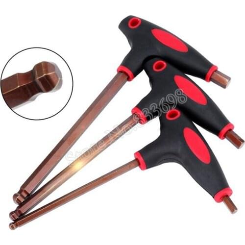 5Pcs Screwdriver Bit Bike Hex Wrench Bicycle Repair Tool Mountain Bike Pedal Spanner 2/3/4/5/6mm Allen Wrench