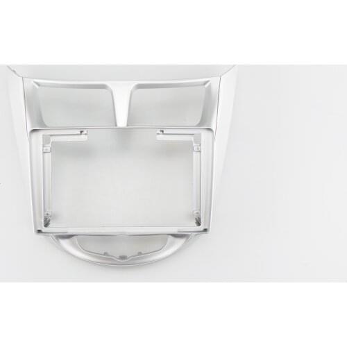 9 inch Car Fascia Radio Panel for HYUNDAI i-25 i25, Accent, Solaris, Verna 2010-2017 Facia Dash Kit Adapter Bezel Console Plate