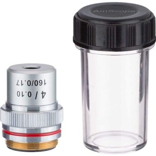 AmScope 4X Achromatic Microscope Objective A4X