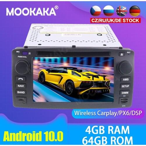 Android 10.0 Car multimedia DVD Player GPS Radio For Toyota corolla 2001-2006 GPS Navigation Stereo DSP Audio PX6